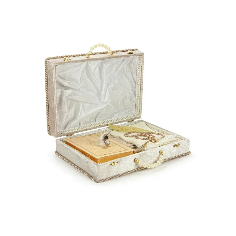 Exclusieve Cadeauset in Bruidsschatkist -Beige - Islamboekhandel.nl