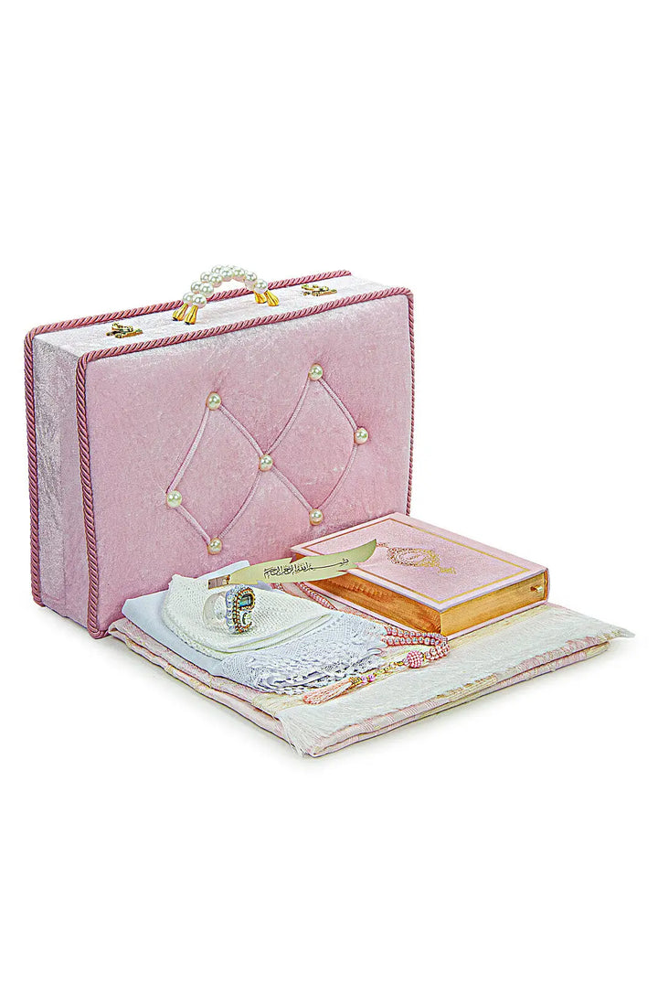 Exclusieve Cadeauset in Bruidsschatkist -roze - Islamboekhandel.nl