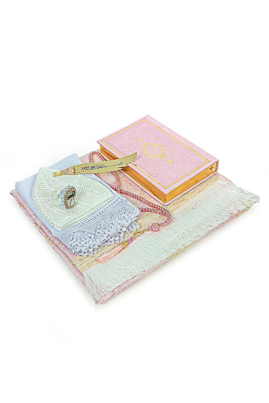 Exclusieve Cadeauset in Bruidsschatkist -roze - Islamboekhandel.nl