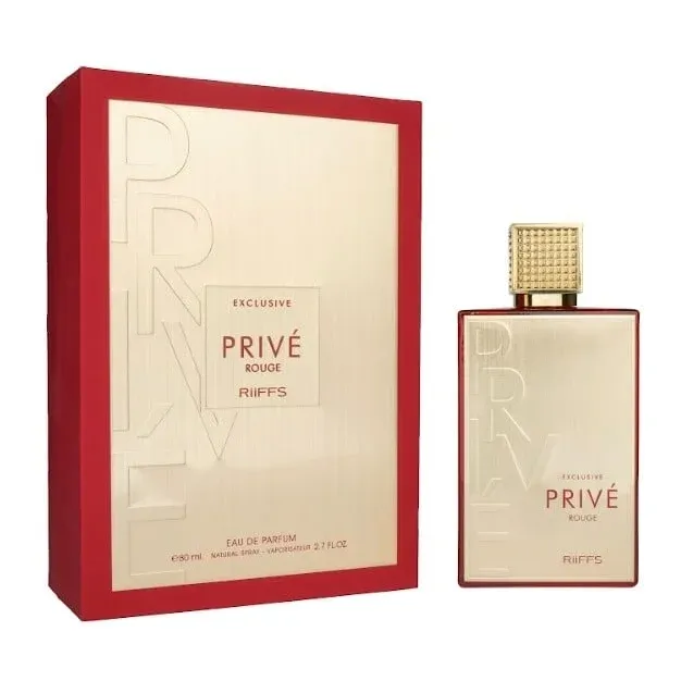 Prive Rouge Arabische Parfum set met rood en goud parfumdoos en flesje