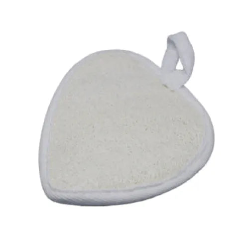 Hartvormige exfoliant loofah naturel met ophanglus voor een zachte huidverzorging