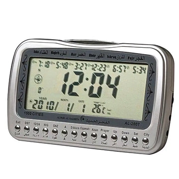 Al Fajr Al Hadeeth Digitale Azan Clock met Alarm AL207 - Islamboekhandel.nl