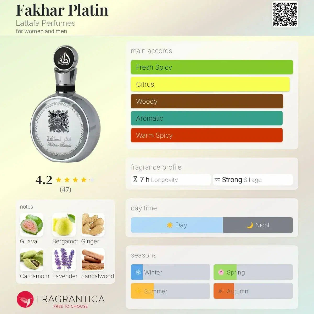 Silvergeplateerde perfume bottle fakhar platin met ronde reflecterende body en zwart-wit wapenembleem