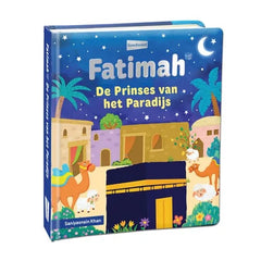 Fatimah, de prinses van het paradijs: kinderboek met kleurrijke woestijnillustratie bij nacht