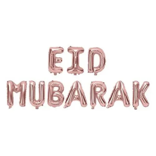 Folieballon Eid mubarak rosé - Islamboekhandel.nl