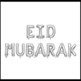 Folieballon "Eid Mubarak" zilver - Islamboekhandel.nl