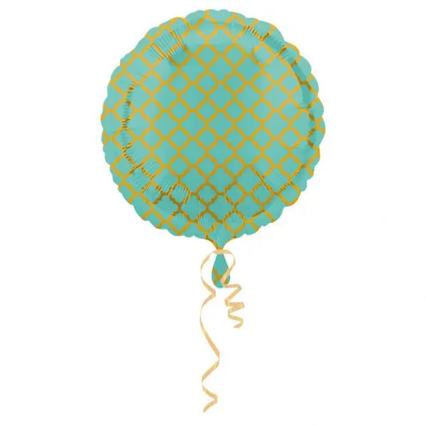 Folieballon quatrefoil mint - Islamboekhandel.nl