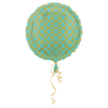 Folieballon quatrefoil mint - Islamboekhandel.nl