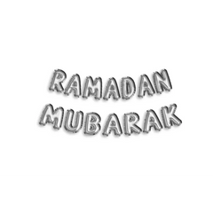 Folieballon "Ramadan Mubarak" -zilver Masli.eu
