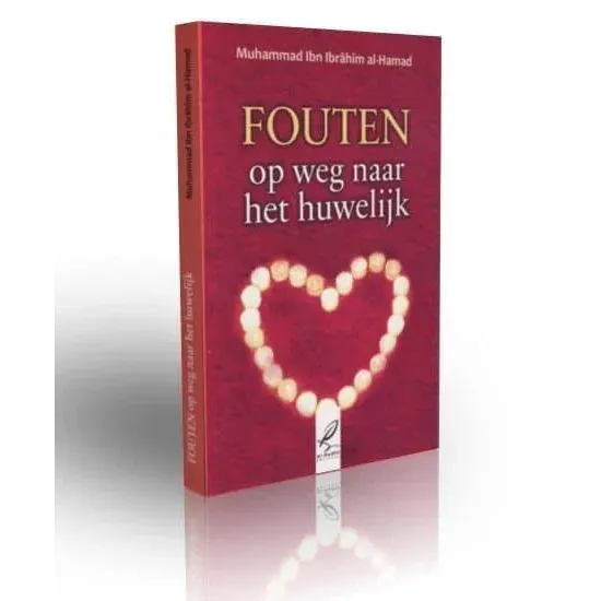 Rood hardcover boek Fouten op weg naar het huwelijk met parelhart