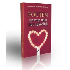 Rood hardcover boek Fouten op weg naar het huwelijk met parelhart