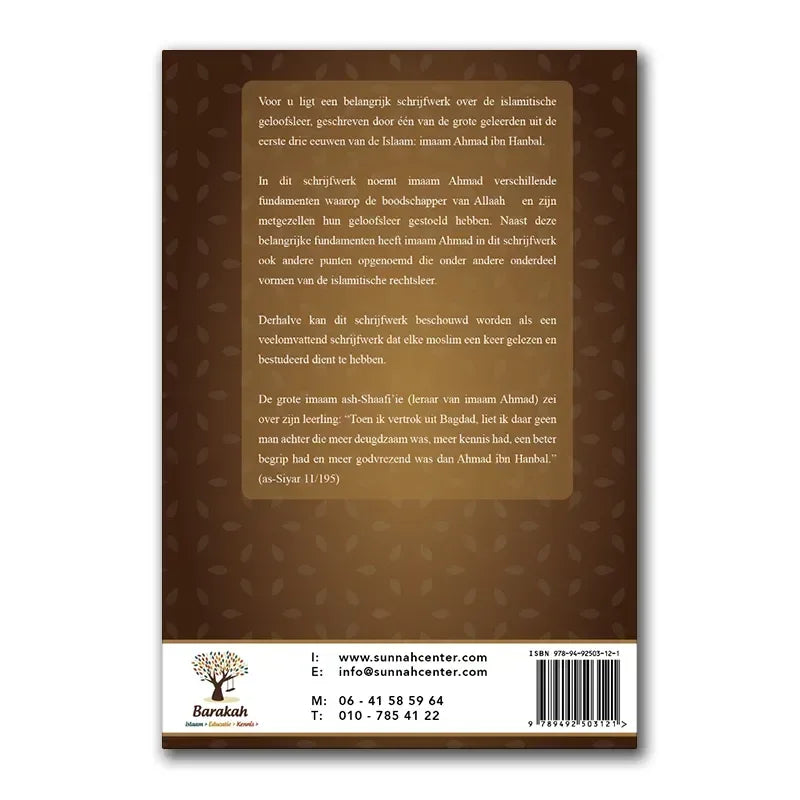 De fundamenten van de soenah - Islamboekhandel.nl