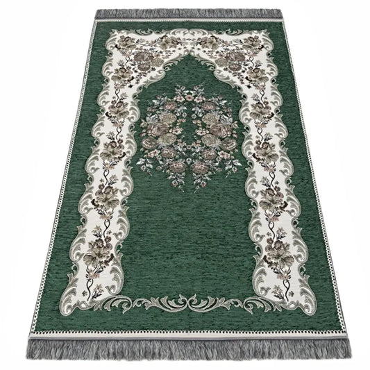 Gebedskleed chenille pearl -groen Ikranur