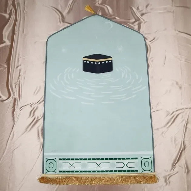 Gebedskleed dik en zacht pastel - Islamboekhandel.nl