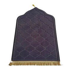 Patterngeked prayer mat met franjes uit Gebedskleed Koepel Dik en Zacht nieuw model