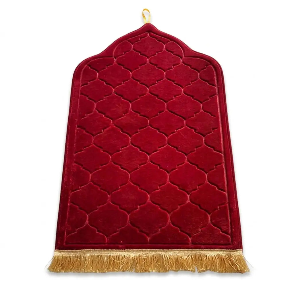 Gebedskleed koepel dik en zacht (nieuw model) - Rood