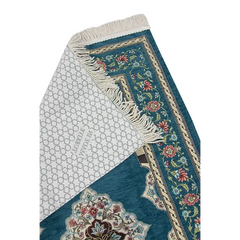 Gebedskleed Turquoise met Mihrab ontwerp - Islamboekhandel.nl