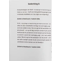 De gedenkingen van de ochtend en de avond - Islamboekhandel.nl