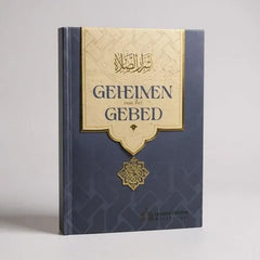 Donkerblauwe hardcover Geheimen van het gebed met gouden accenten en diepere betekenis