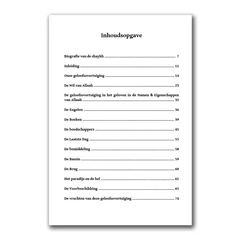 De geloofsovertuiging van ahlus-sunnah wal-djamaa'ah - Islamboekhandel.nl