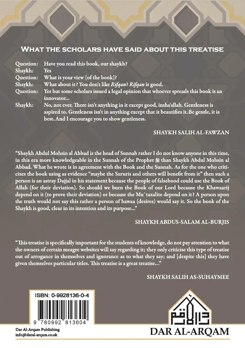 Gentleness O People of the Sunnah, with the People of the Sunnah - Islamboekhandel.nl