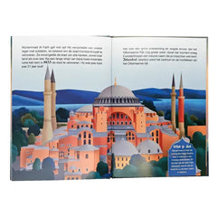 Hagia Sophia in koraalroze, symbool van het Ottomaanse Rijk voor Geschiedenis voor Kids