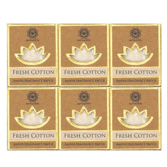 Zes dozen Geurblokje Fresh Cotton met Tree Amber geur en frisse bloemige aroma