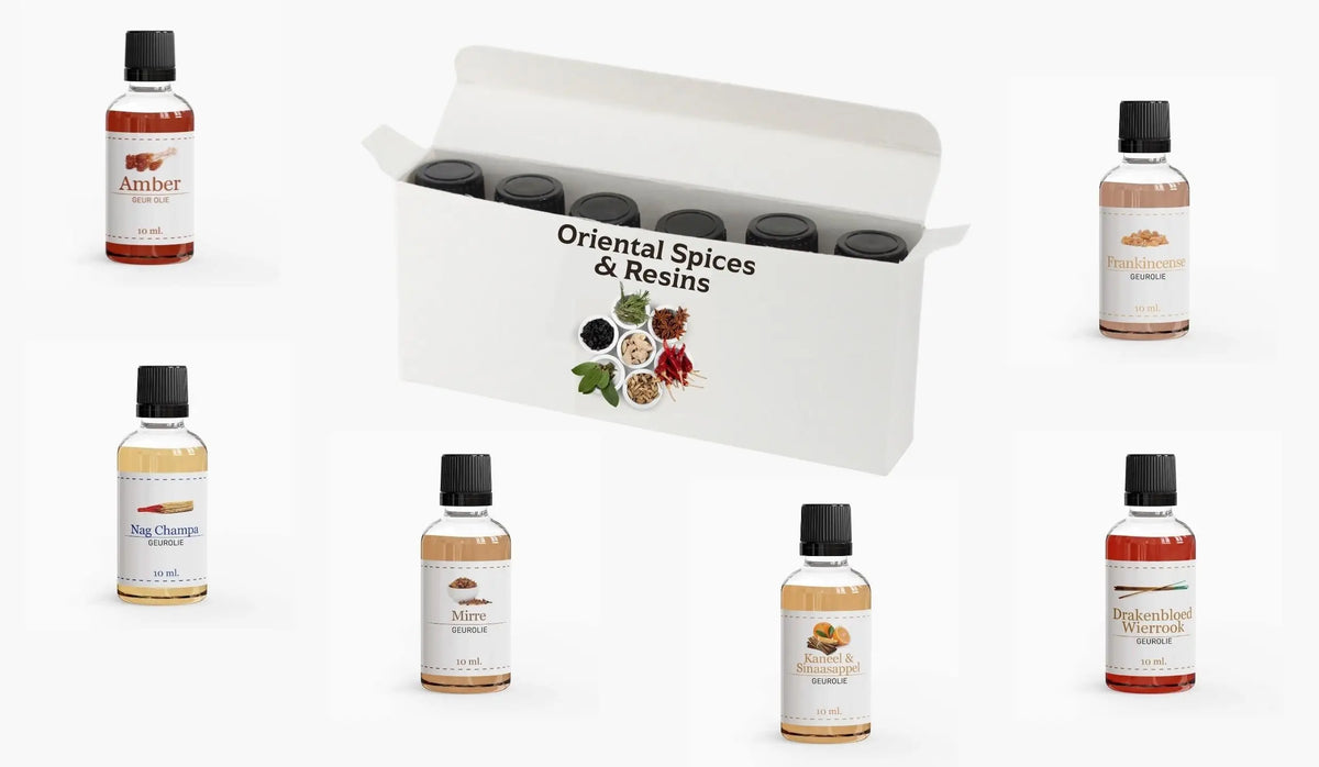 Geurolie set -oriëntal spices & resins - Islamboekhandel.nl