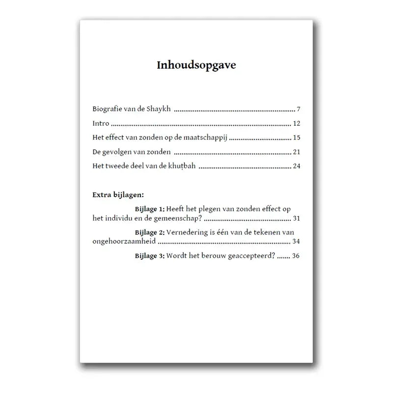 De gevolgen van zonden voor het individu en de maatschappij - Islamboekhandel.nl