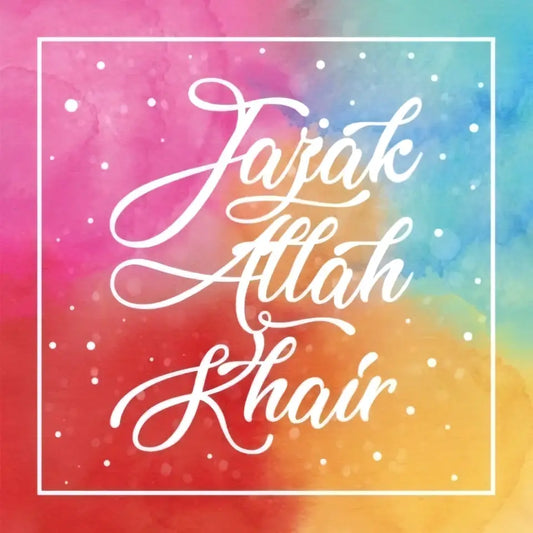 Greeting card jazakAllah gair - Islamboekhandel.nl