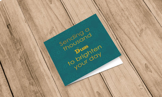 Greeting card sending Dua (doe'a) green - Islamboekhandel.nl