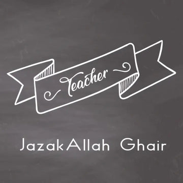 Greeting card teacher grey - Islamboekhandel.nl