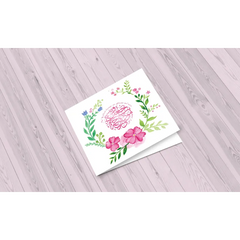Greeting card wedding flower I-Creations