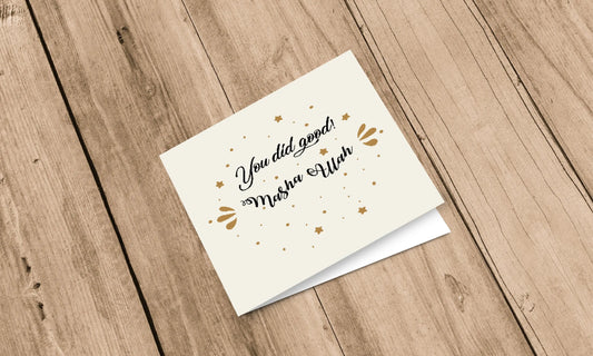 Greeting card you did good - Islamboekhandel.nl
