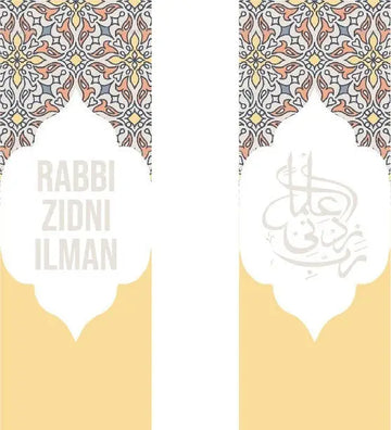 Grote boekenlegger mosaic yellow - Islamboekhandel.nl