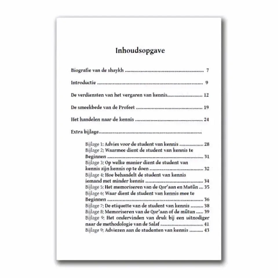 Gunsten van het vergaren van kennis en de etiquette van de studenten van kennis - Islamboekhandel.nl
