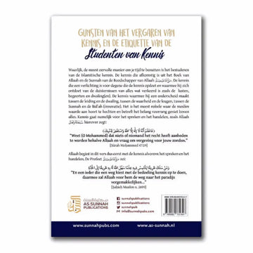 Gunsten van het vergaren van kennis en de etiquette van de studenten van kennis - Islamboekhandel.nl