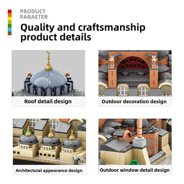 Hagia Sophia moskee in Istanbul Bouwstenenset(lego) - (1436 onderdelen) - Islamboekhandel.nl