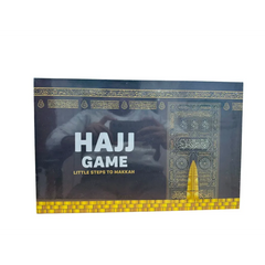Hajj speelbord spel met kleine stappen naar Mekka voor educatief plezier