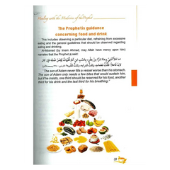 Voedselpiramide met halal voedingsmiddelen in Healing with the Medicine of the Prophet