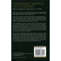 Boekomslag met islamitische tekst ibn al-qayyim heartfelt advice to a friend