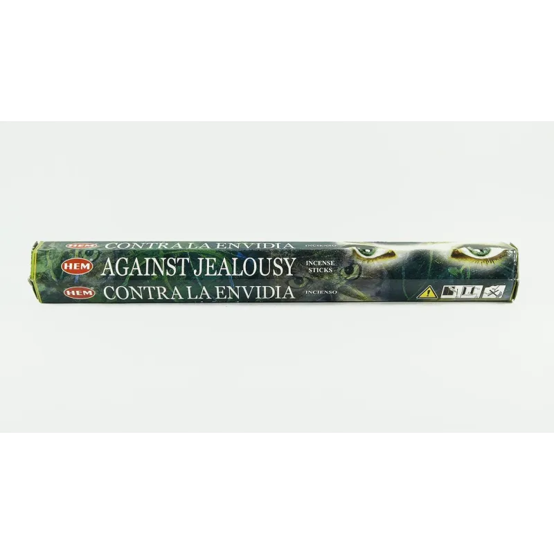 Pakje Against Jealousy Incense met groene verpakking van Hem met 20 wierookstokjes