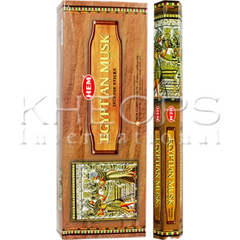 HEM Incense Cannabis met decoratieve hiërogliefen en Egyptische Musk geur