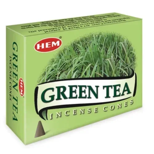 HEM Incense, Cones Green Tea - Islamboekhandel.nl