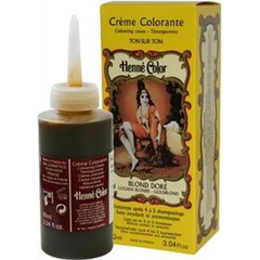 Henné Color Hennacrème Blond doré haarverf 90 ml voor voortdurend gebruik blijft mooi