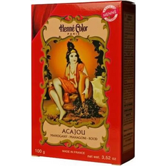 Hennapoeder Acajou / rood 100 Gram - Henna