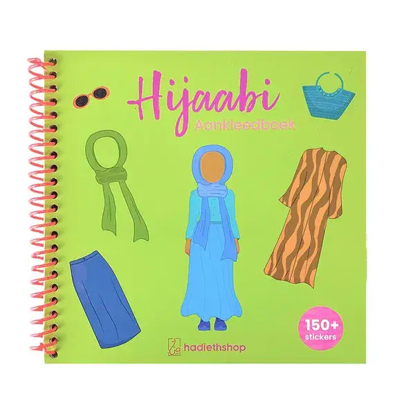 Hijaabi aankleedboek groen + 150stickers - Islamboekhandel.nl