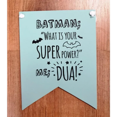 Houten vaantje lichtblauw - Islamboekhandel.nl