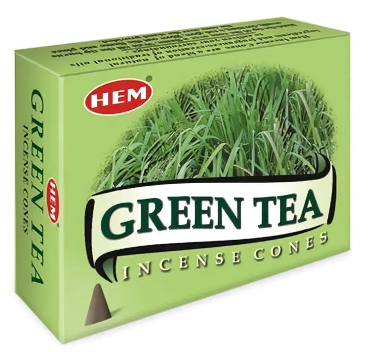 HEM Incense, Cones Green Tea - Islamboekhandel.nl