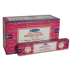 Satya Nag Champa Indiase Roos Wierookstokjes in twee roze dozen voor een heerlijke geur